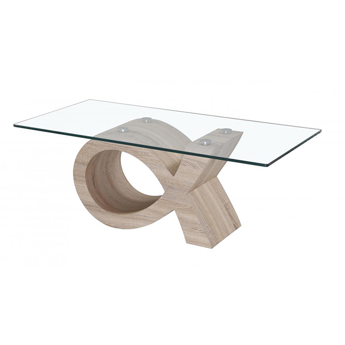 Cape Glass Top Coffee Table - Click Image to Close